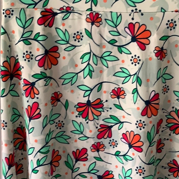 LuLaRoe Madison Small spring floral mint red NWOT - Picture 2 of 4